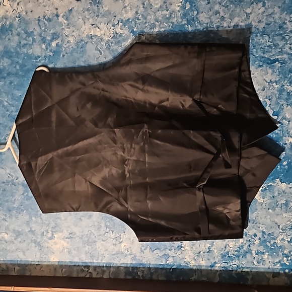 Retro Paris Black button up mens tuxedo vest XL - Picture 7 of 7